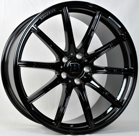 8.5*20  5/112 ET39 d66.6  (XN1037F) BLACK FRONT Stuttgart